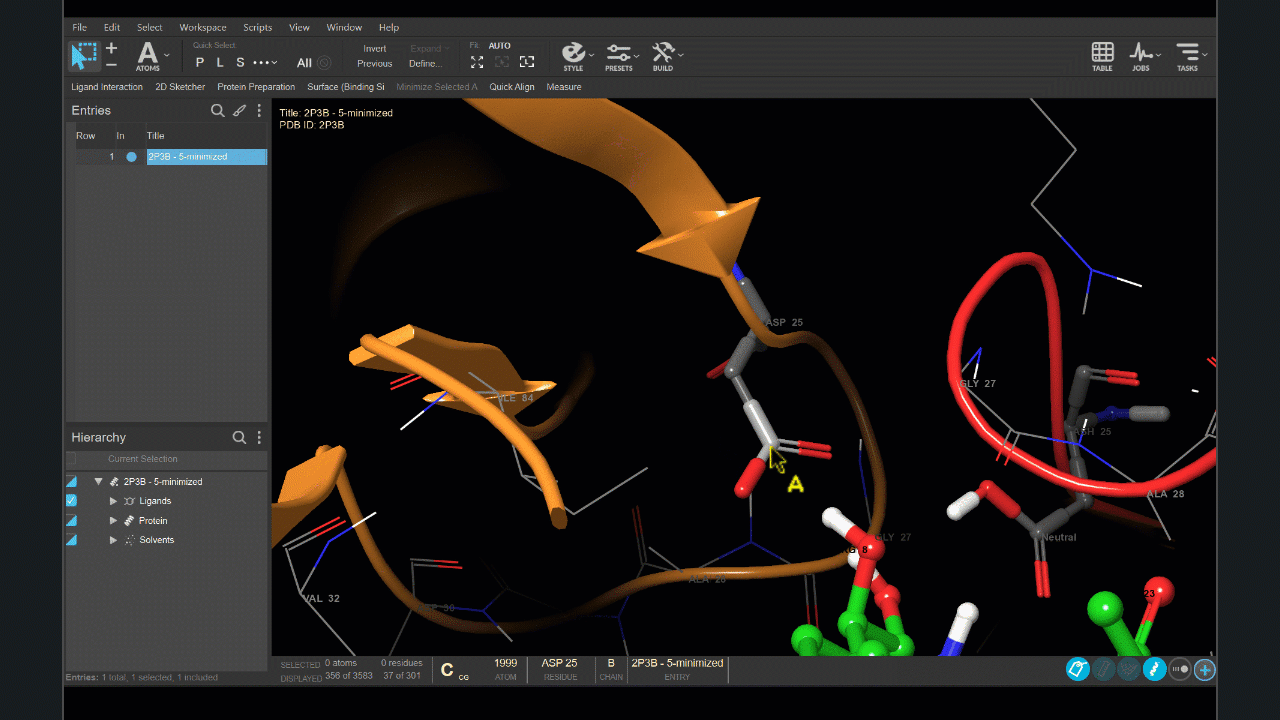 A screen recording showing various ways to select structures with the mouse.